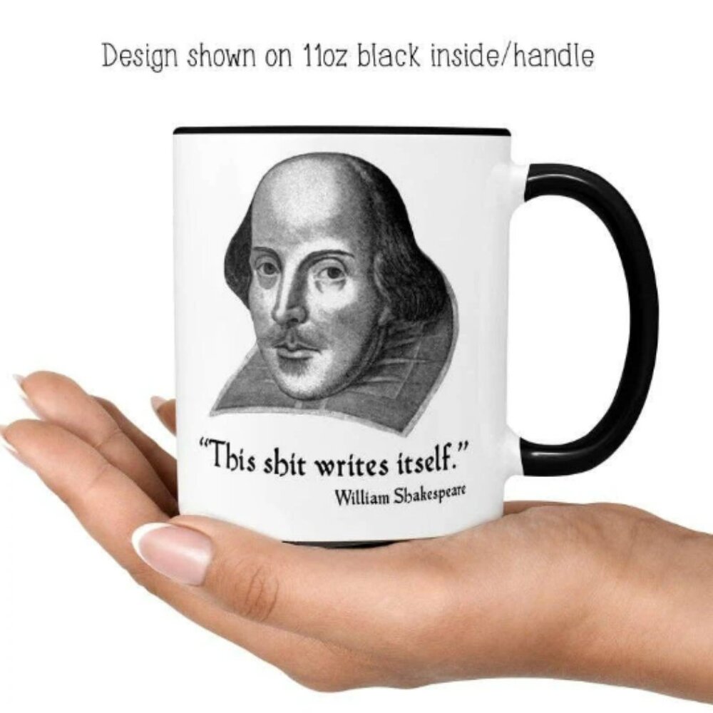 William Shakespeare Mug - This S**t Writes Itself - Picture 4 of 4